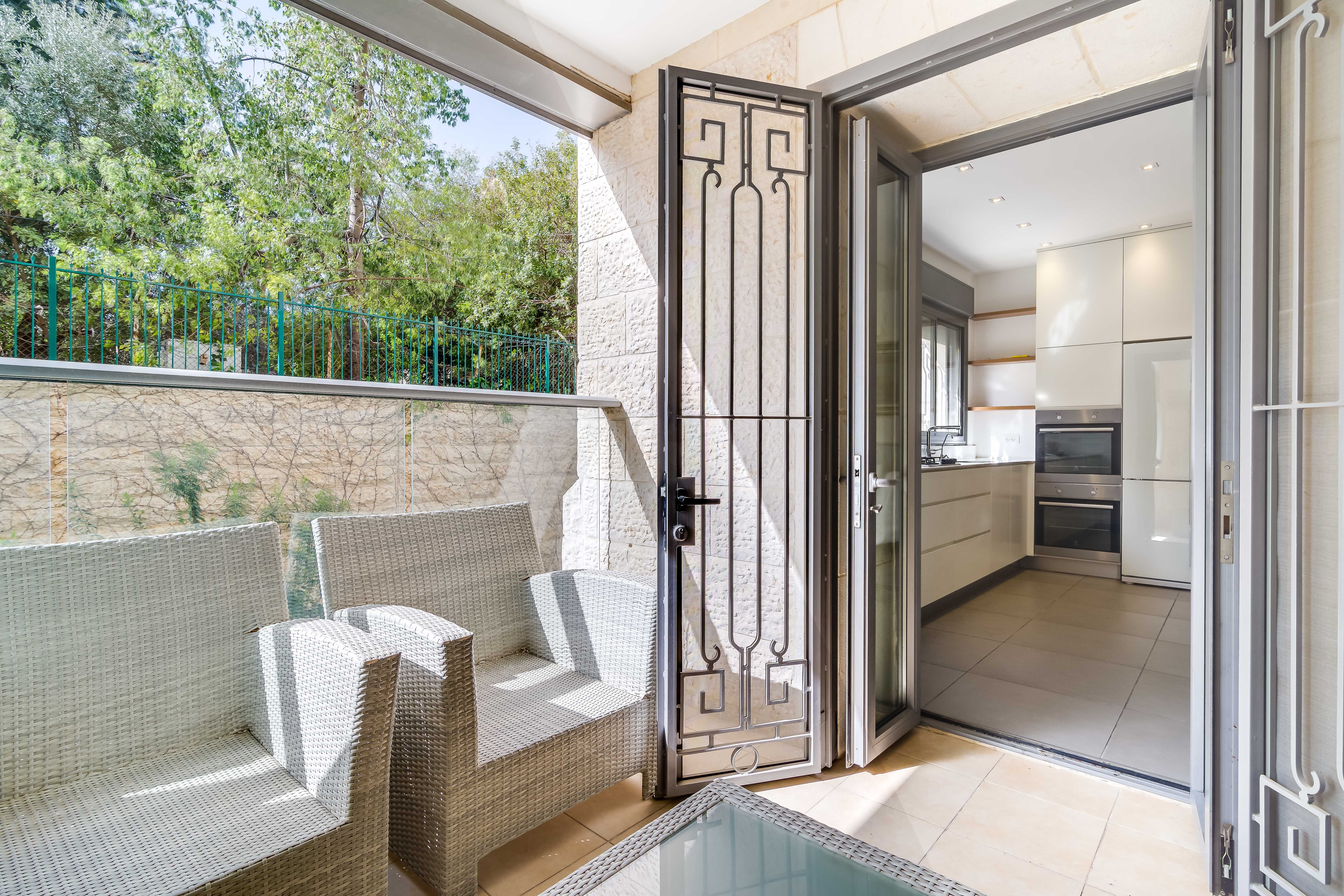 Porch area outside of the Kitchen